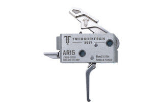 TriggerTech AR-15 Single-Stage 3.5lb Duty Trigger has a Straight Flat Lever
